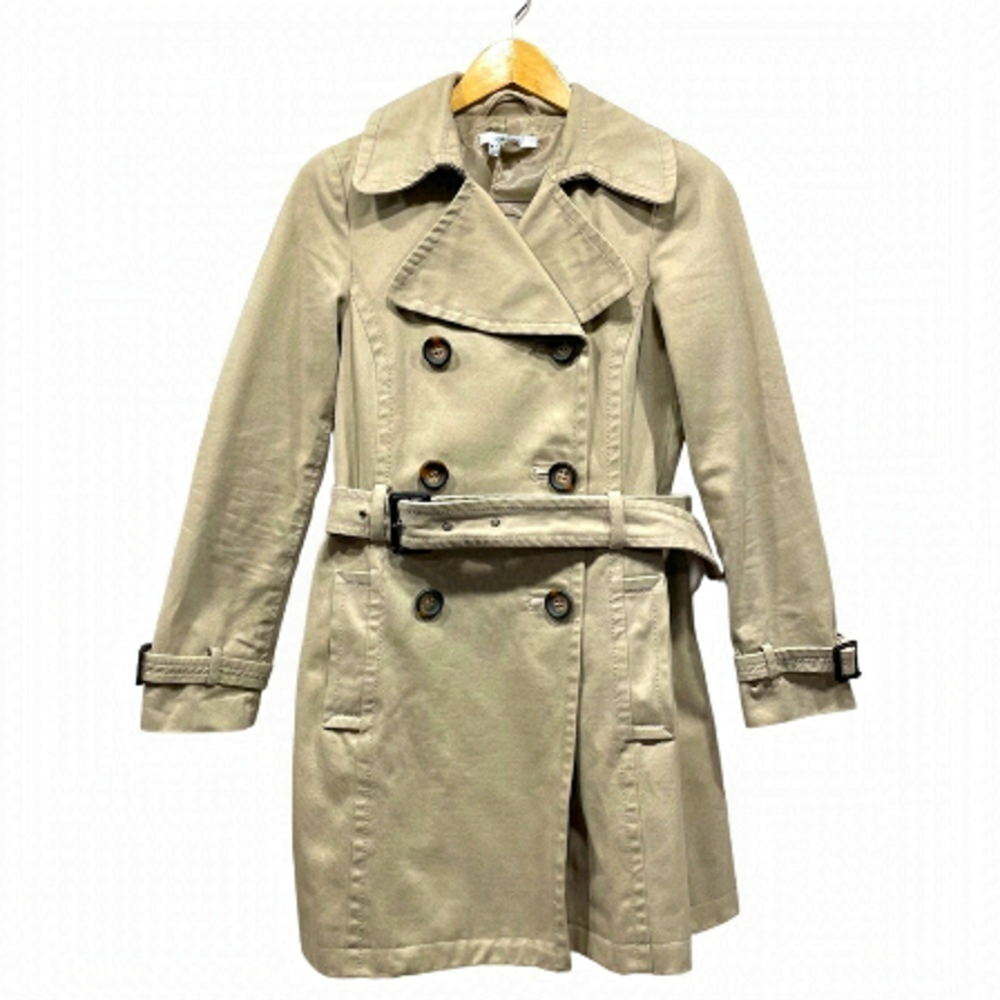 Zara Beige Trench Coat - Picture 2 of 12